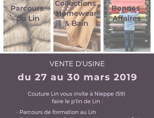 Vente d’usine : COUTURE LIN vous ouvre ses portes